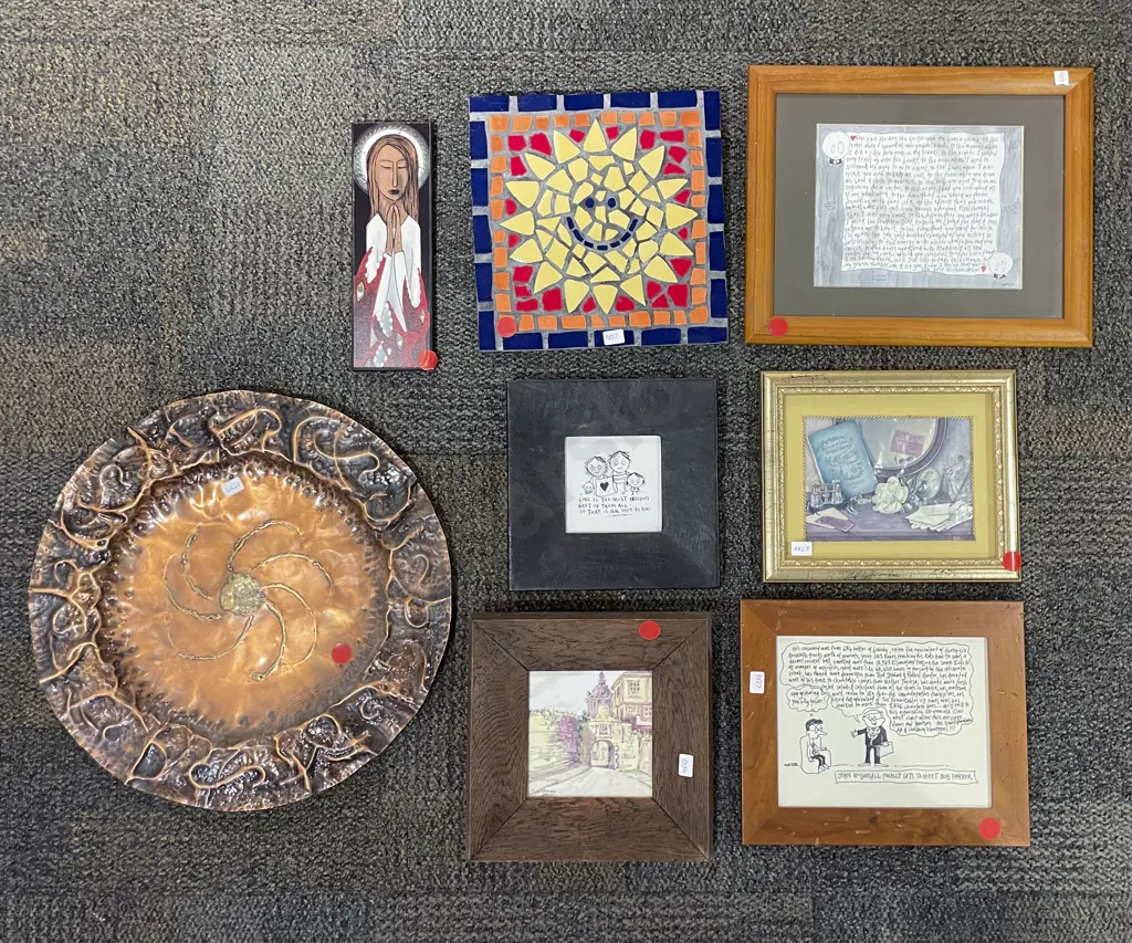 Box of Assorted Artworks Image 1++