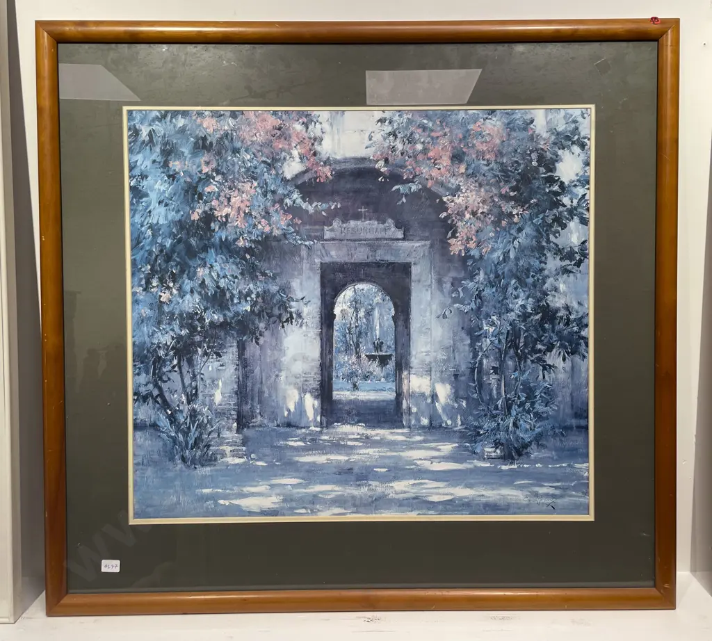 Two Large Decorative Framed Prints Image 1++