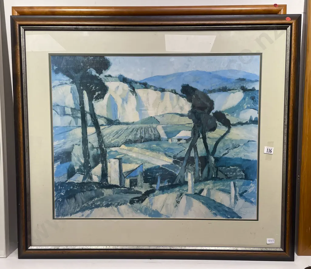 Two Large Decorative Framed Prints Image 1++
