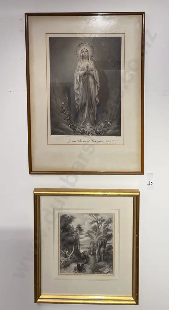 Two Framed Bookplates Image 1++