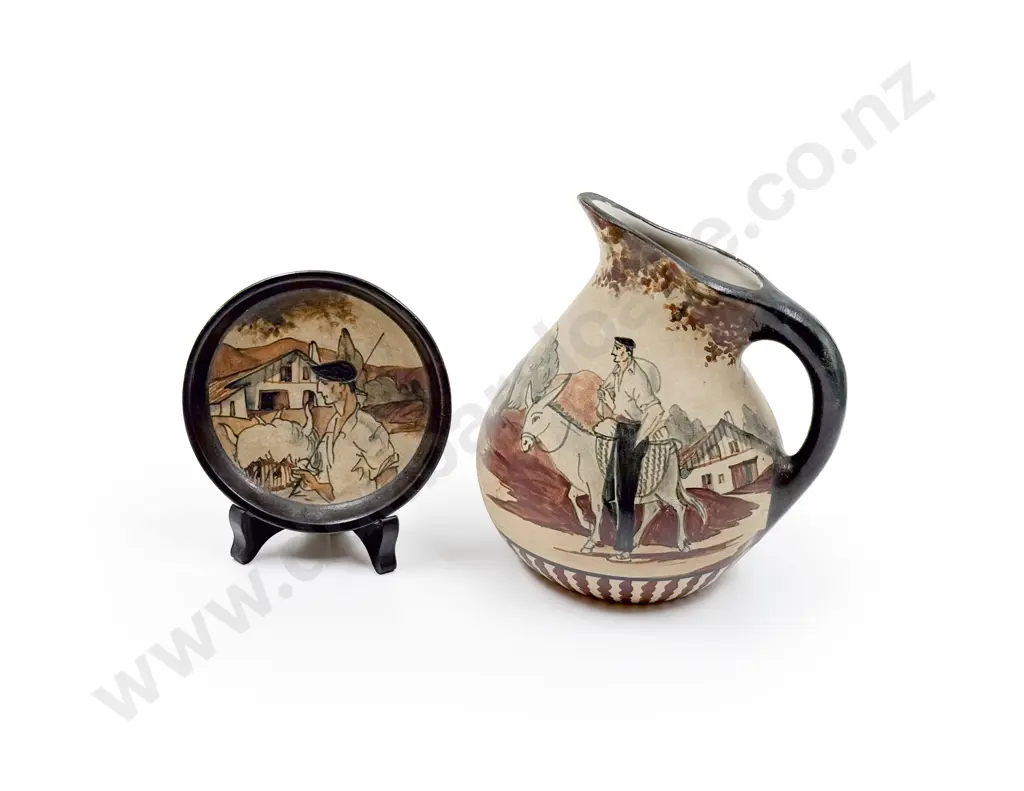 Two Pieces of Ciboure French Pottery C1950 Image 1++