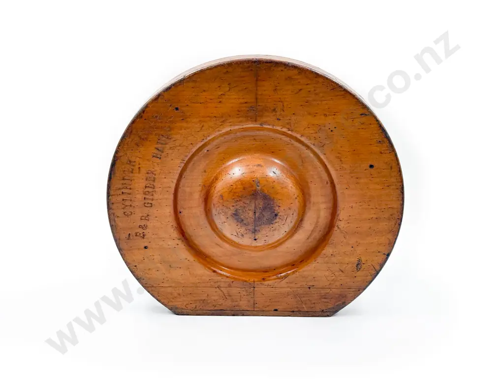 Vintage Wooden Mould of Cylinder Cover Image 1++