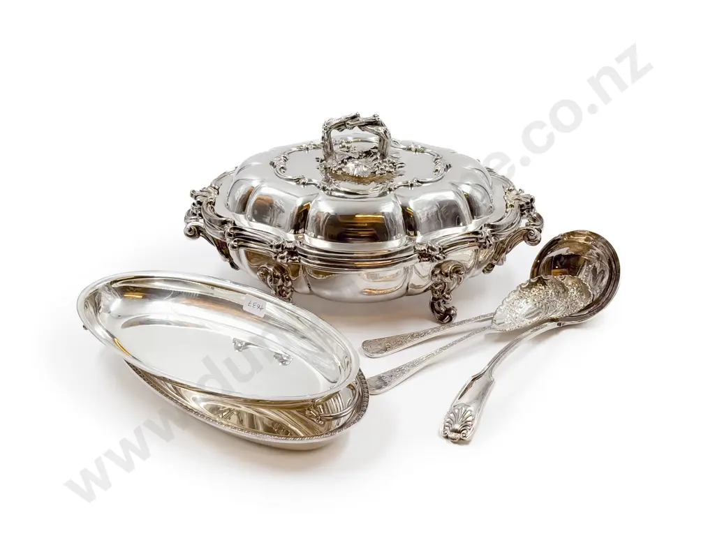 Ornate S/P Tureen and Assorted Image 1++