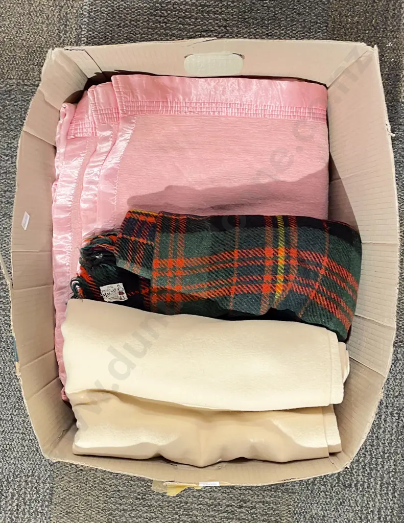 Qty of Assorted Linen and Travel Blankets etc. Image 1++