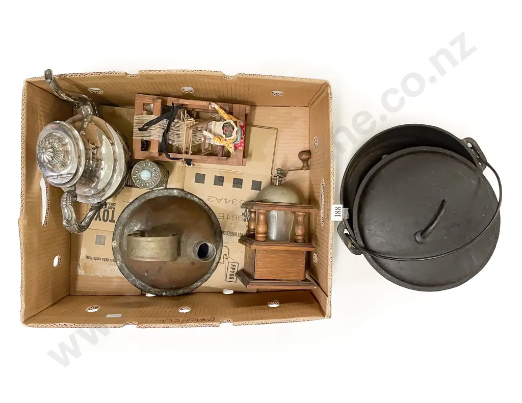 Qty of Assorted incl Wrought Iron Billy Coffee Grinder etc. Image 1++