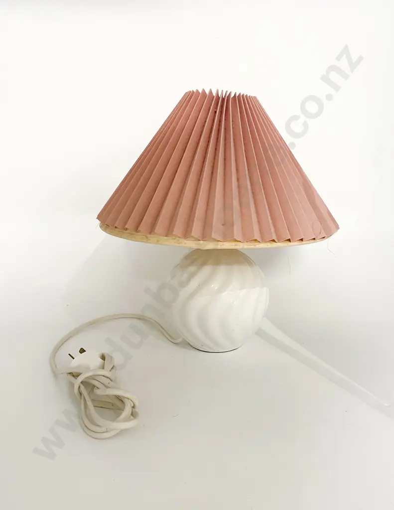 Qty of Assorted White Glazed Pottery together with Lamp Image 1++