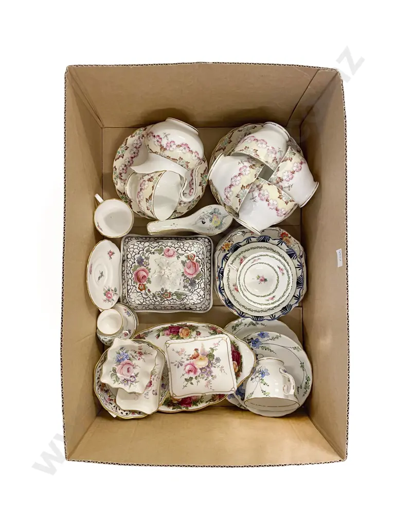 Box of Assorted Fancy China Image 1++