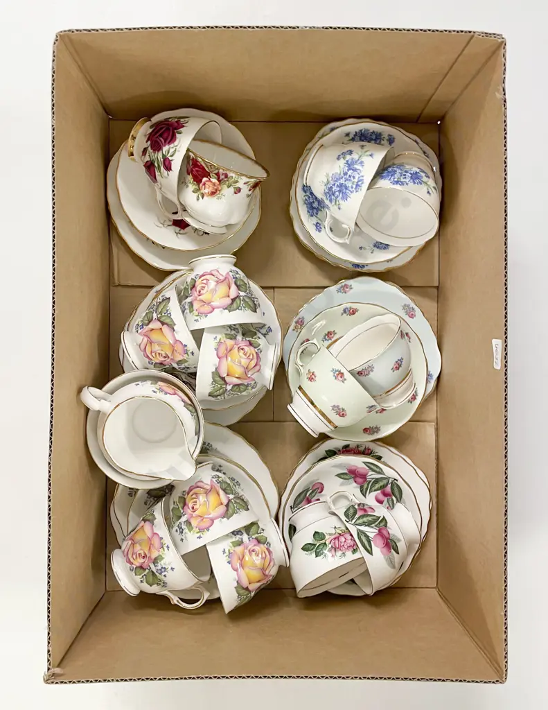 Box of Assorted Fancy China Image 1++