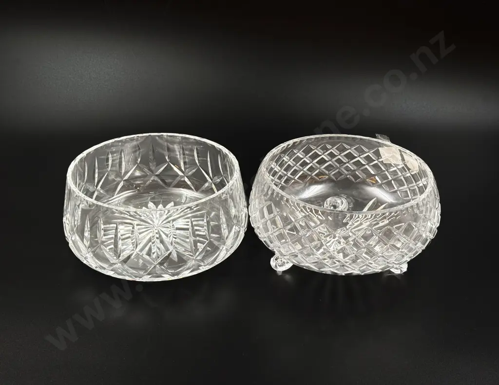 Assorted Crystal Bowls together with Vase Image 1++