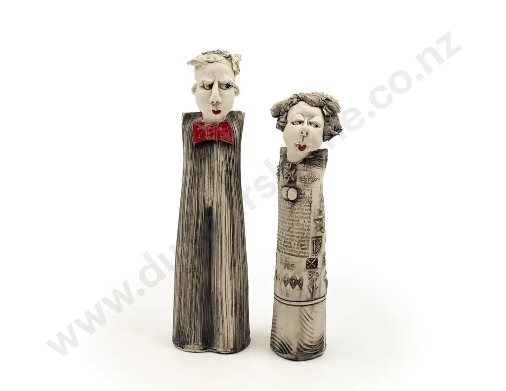 Two Cheryl Oliver Pottery Figural Forms Image 1++