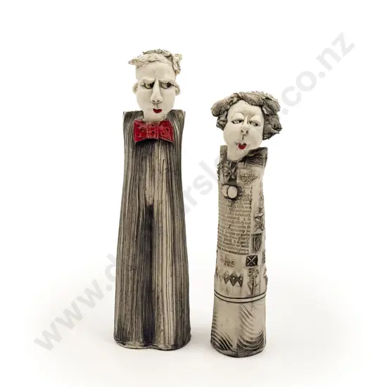 Two Cheryl Oliver Pottery Figural Forms