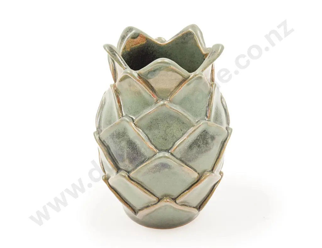 Pottery Pineapple Form Vase Image 1++