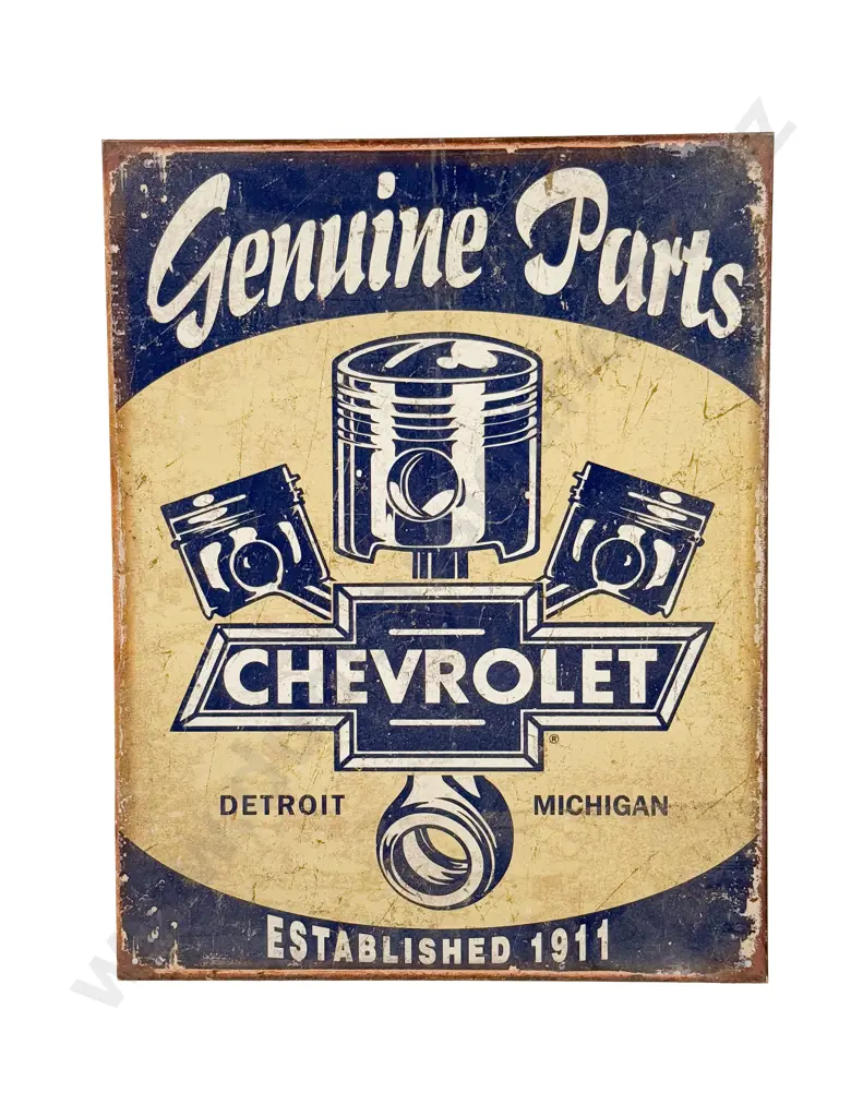 Reproduction Chevrolet Tin Plate Advertising Image 1++
