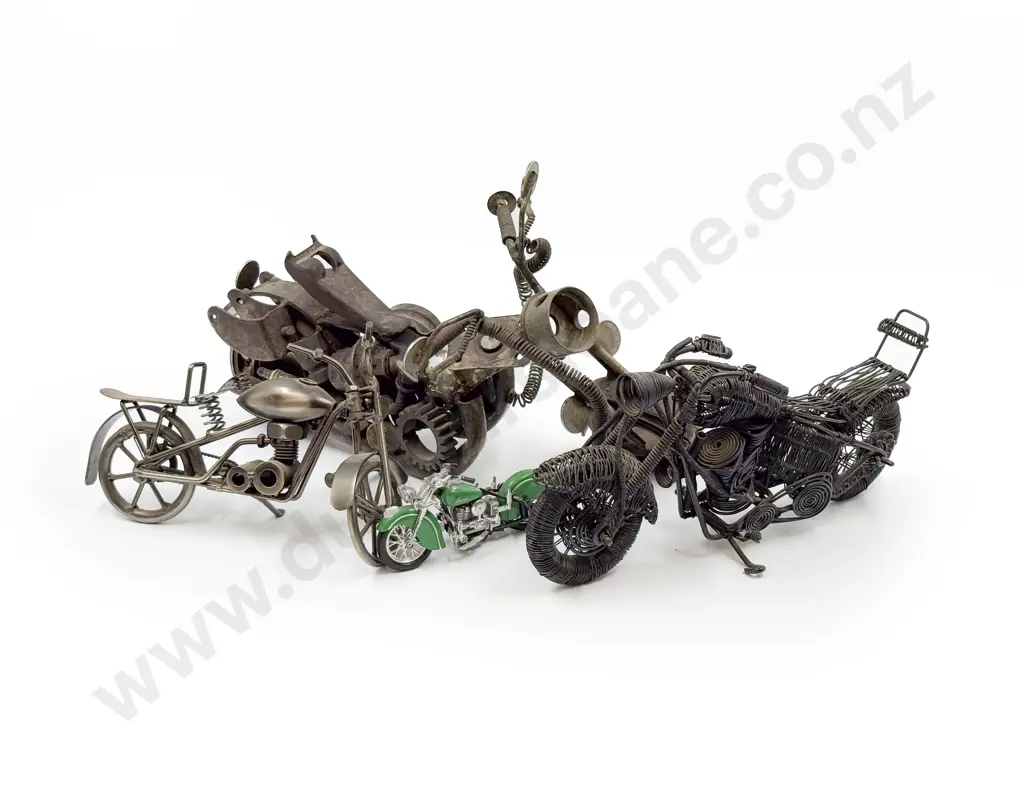 Four Assorted Decorative Motorcycle Models Image 1++