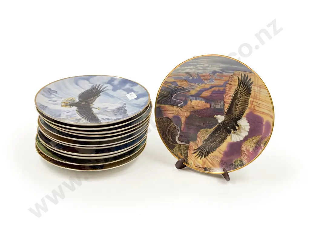 Sixteen Assorted Motorcycle Themed Comm. Plates Image 1++