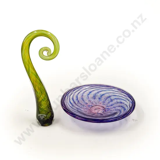 Two Pieces of Hokitika Studio Art Glass