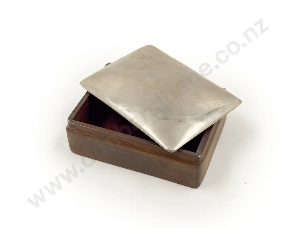 Silver Topped Trinket Box Image 1++