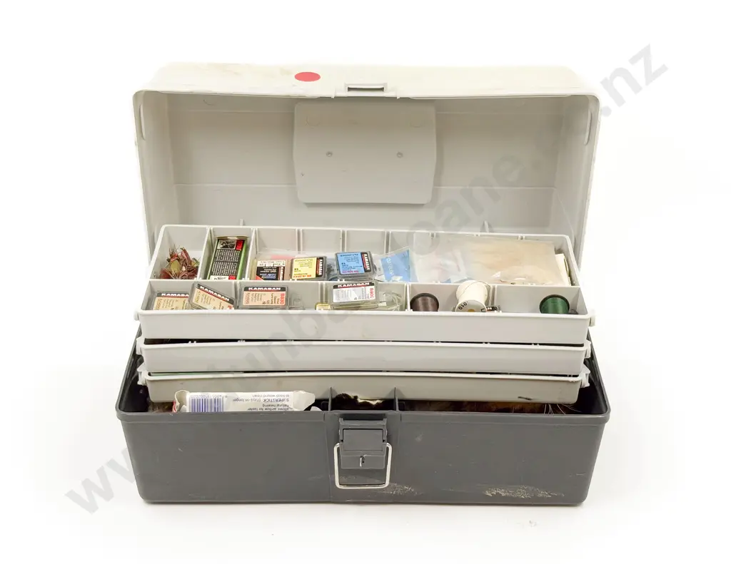 Tackle Box With Assorted Fishing Accessories Image 1++