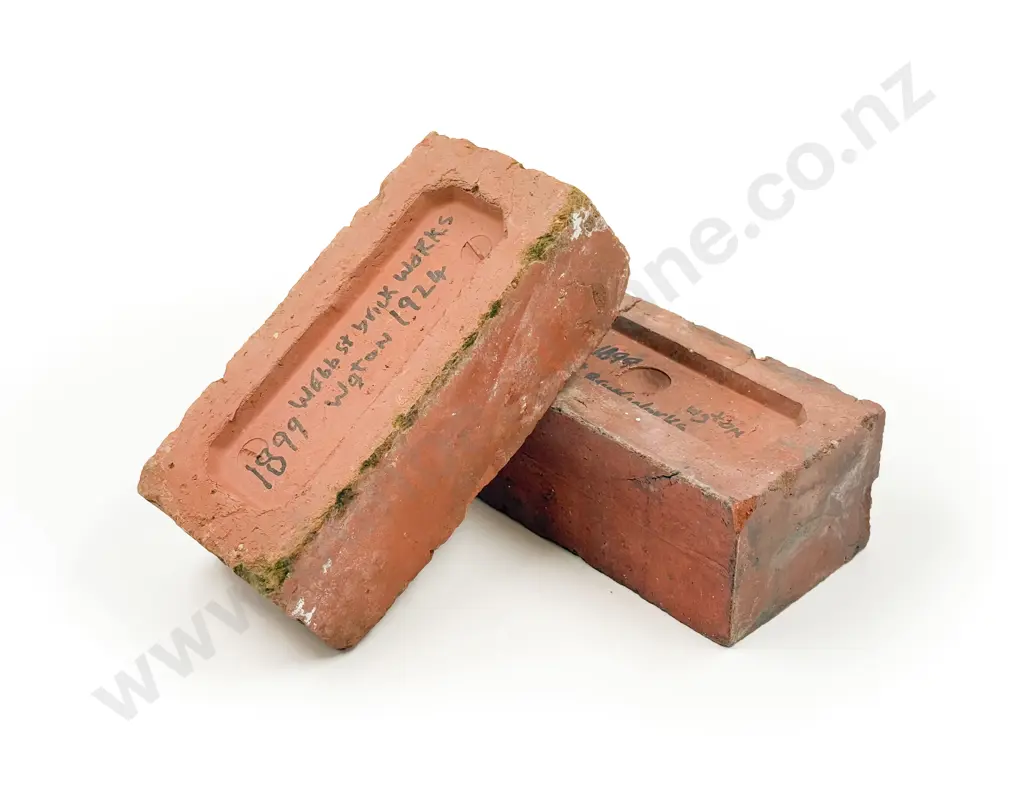 Two Early Wellington Webb St Bricks by Tonks Brickmakers Image 1++