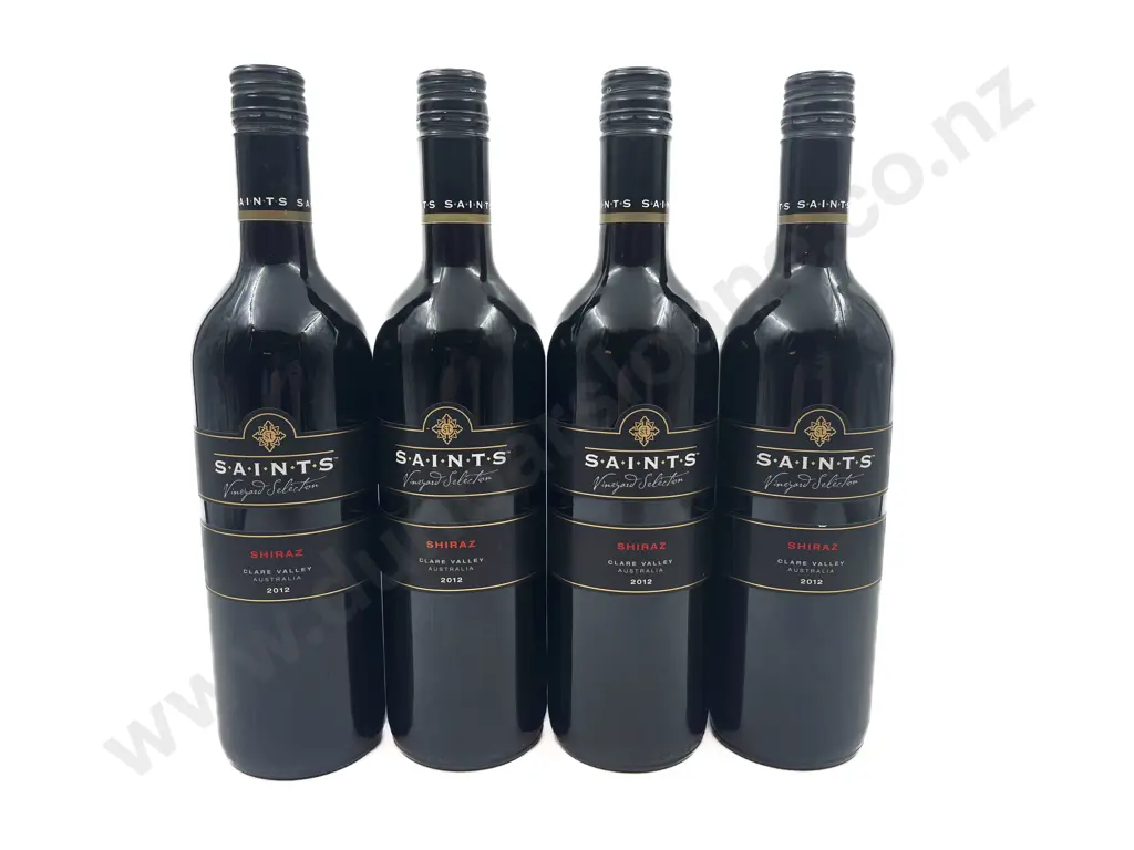 Four Bottles of Saints Shiraz 2012 Image 1++