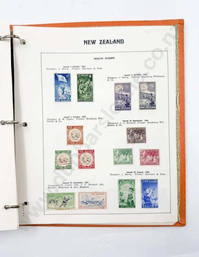 Four Stamp Albums and Assorted Stamps Image 1++