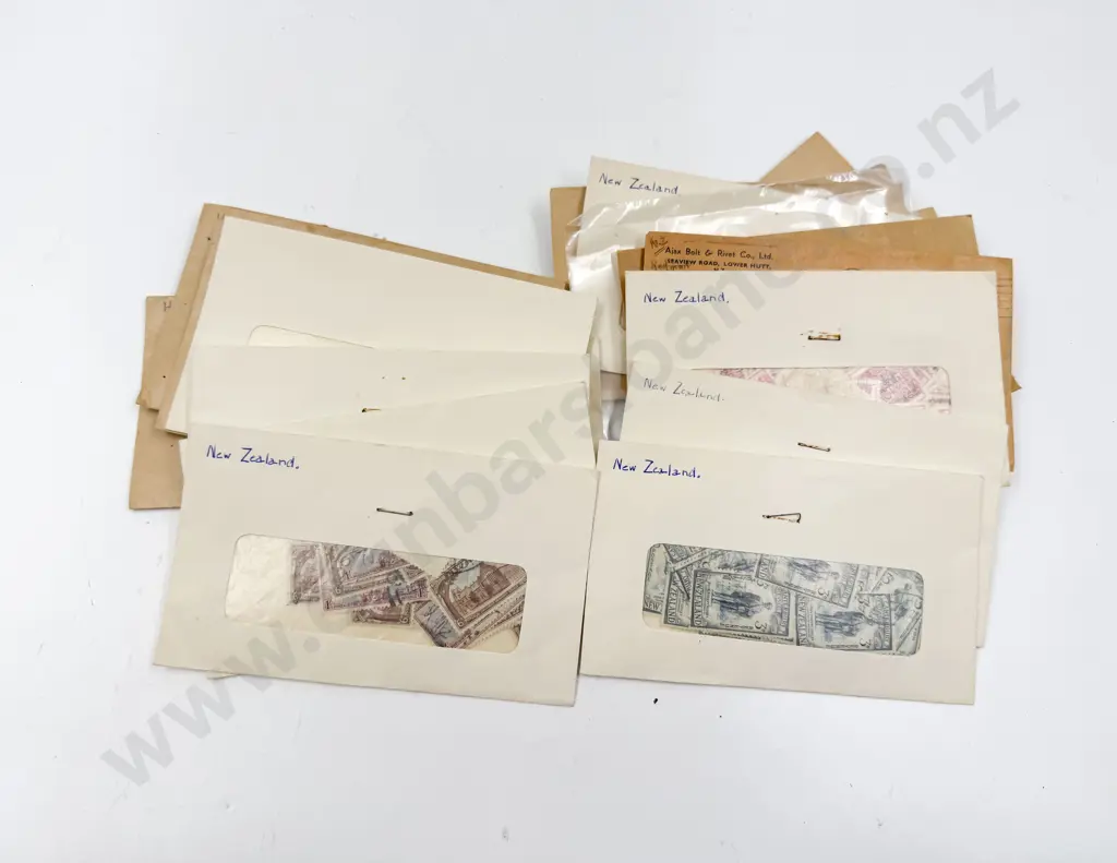 Box Qty of Assorted Loose Stamps and Envelopes etc Image 1++