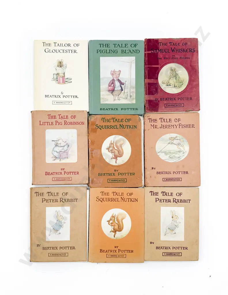Nine Assorted Vintage Beatrix Potter Books Image 1++