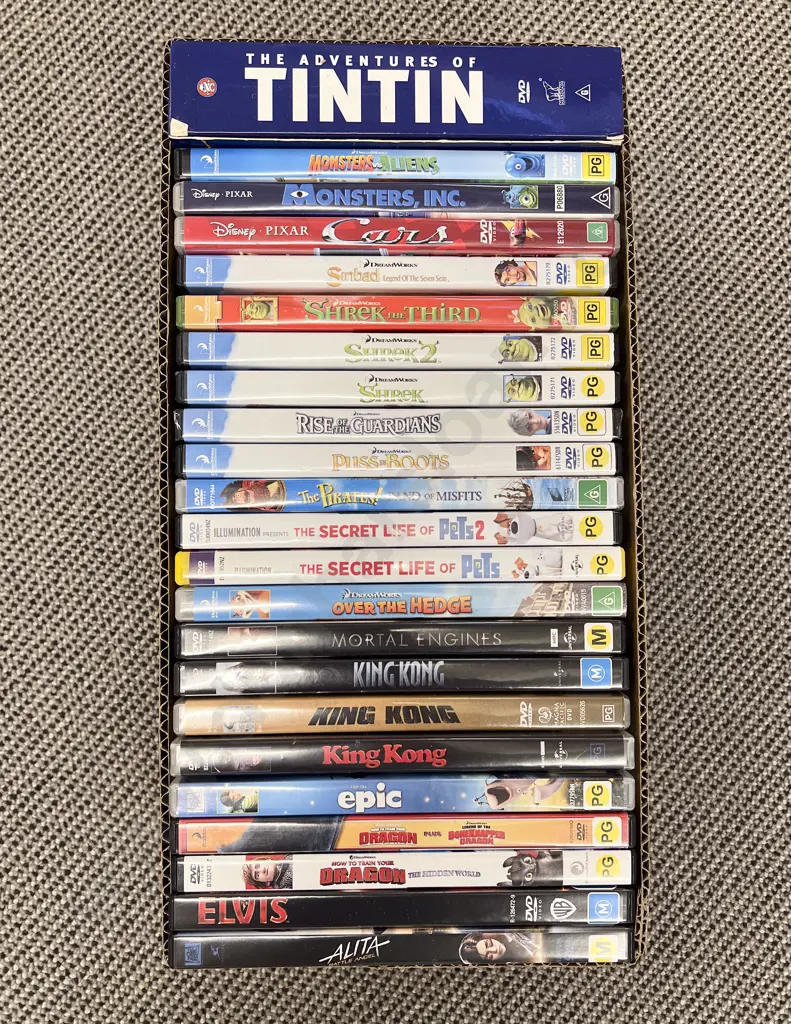 Box Qty of Assorted DVDs Image 1++