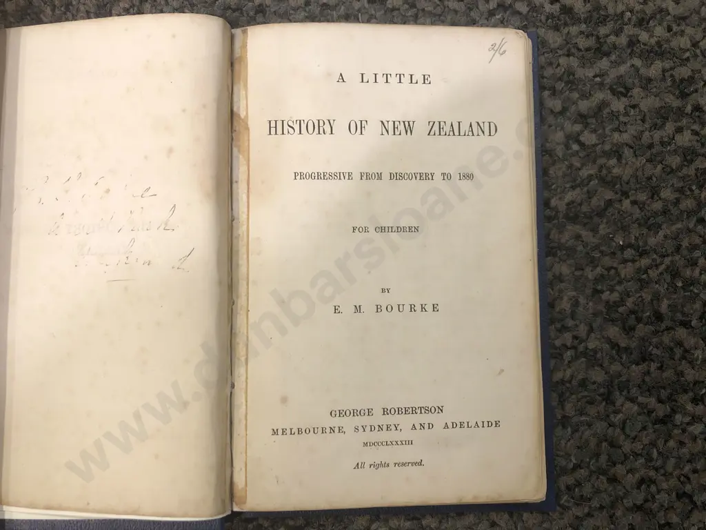 "A Little History of New Zealand" by E.M.Burke Image 1++