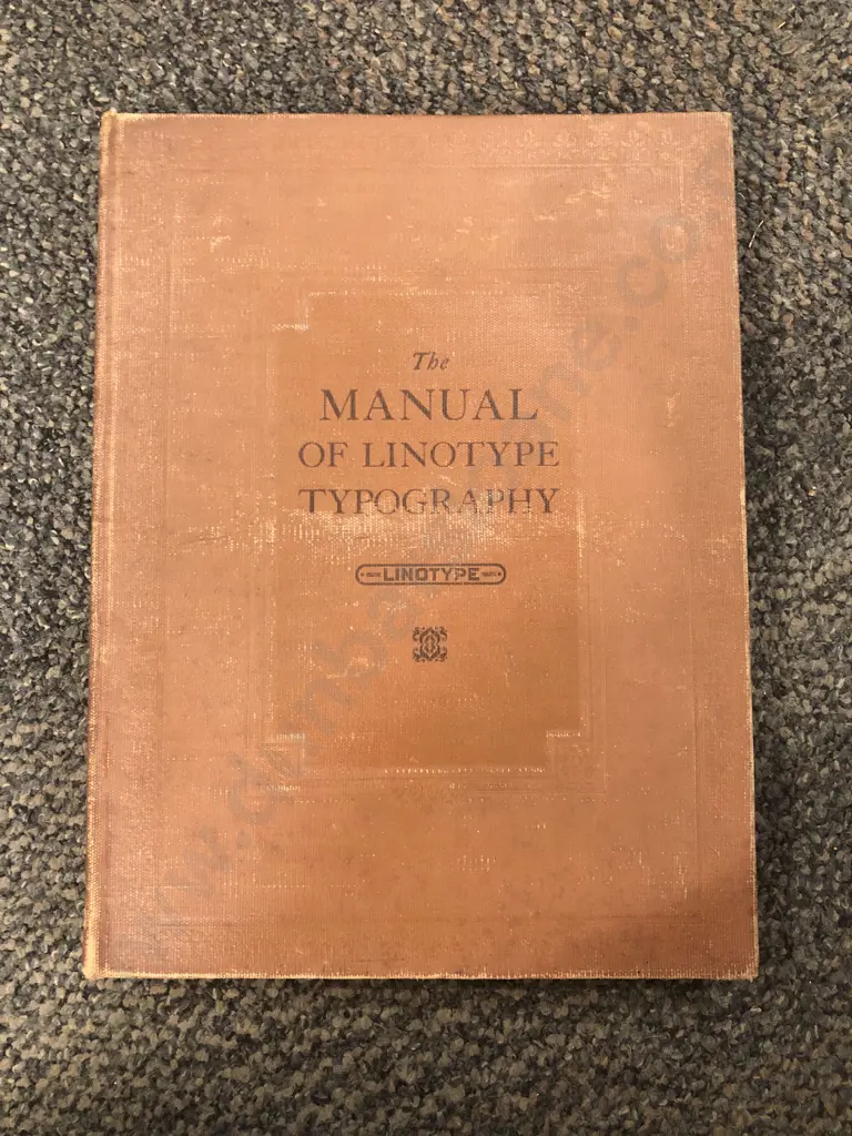 The Manual of Lino Type Typography Image 1++