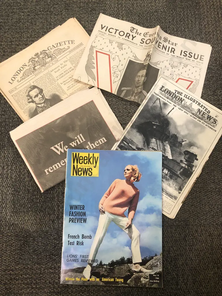 Qty of Assorted Vintage Newspapers and Magazines Image 1++