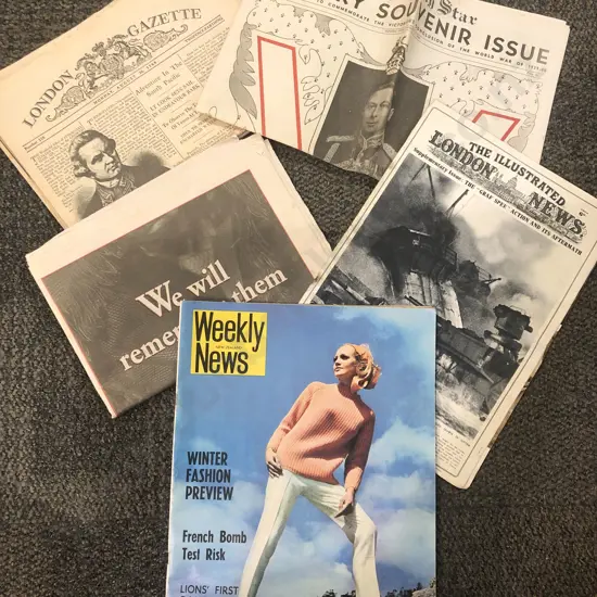 Qty of Assorted Vintage Newspapers and Magazines