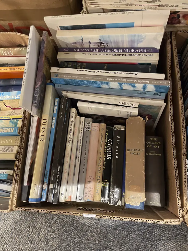 Box of Assorted Books Image 1++