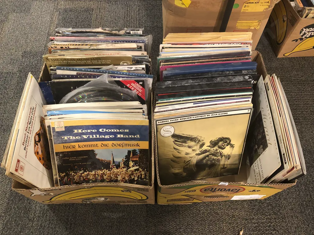 Two Boxes of Assorted Records (a/f) Image 1++