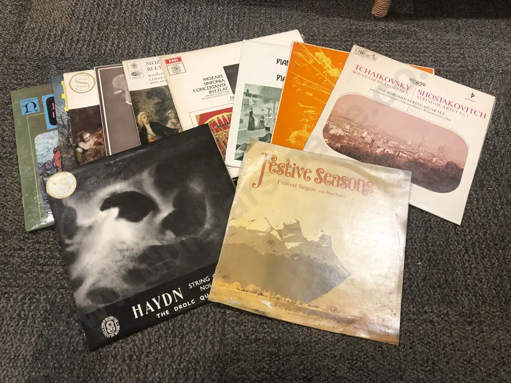 Box of Assorted Records Image 1++