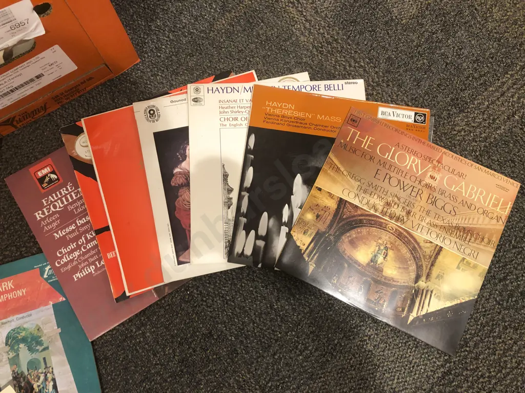 Two Boxes of Assorted Records Image 1++