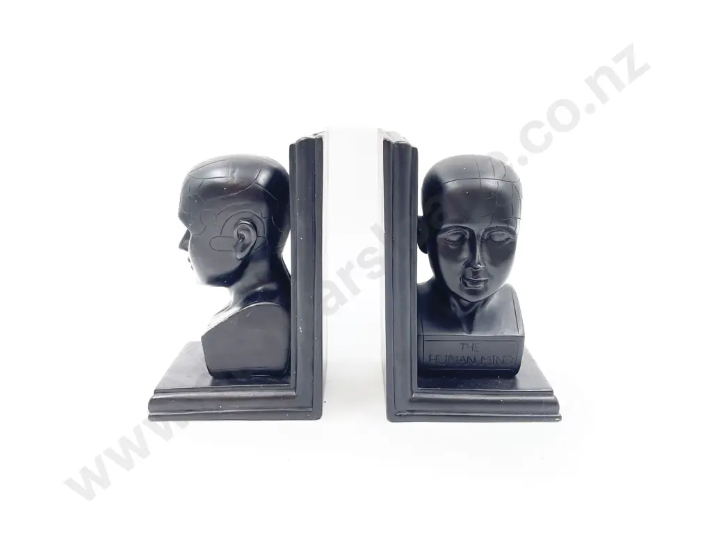 Pair of Ebonised Bookends Image 1++