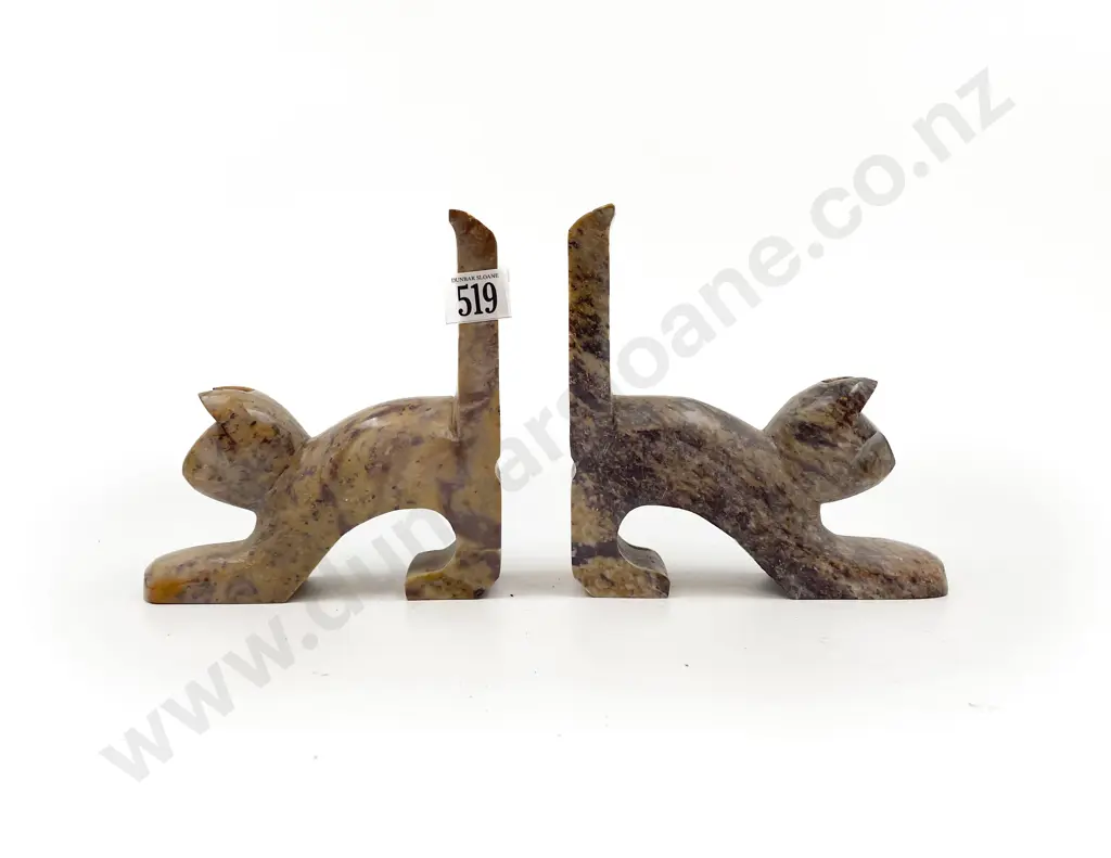 Pair of Hardstone Bookends Image 1++