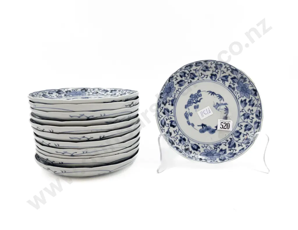 Qty of Chinese Blue and White Plates Image 1++