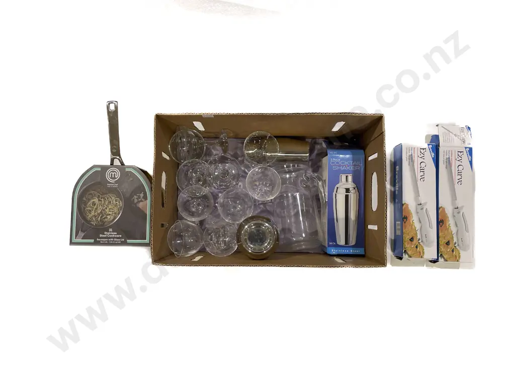 Qty of Assorted Cocktail Shakers/Glasses together with As New Kitchen Appliances etc. Image 1++