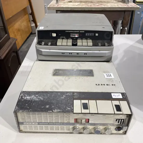 Two Vintage Uher Tape Recorders