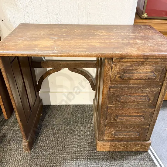Oak Drop Side Desk
