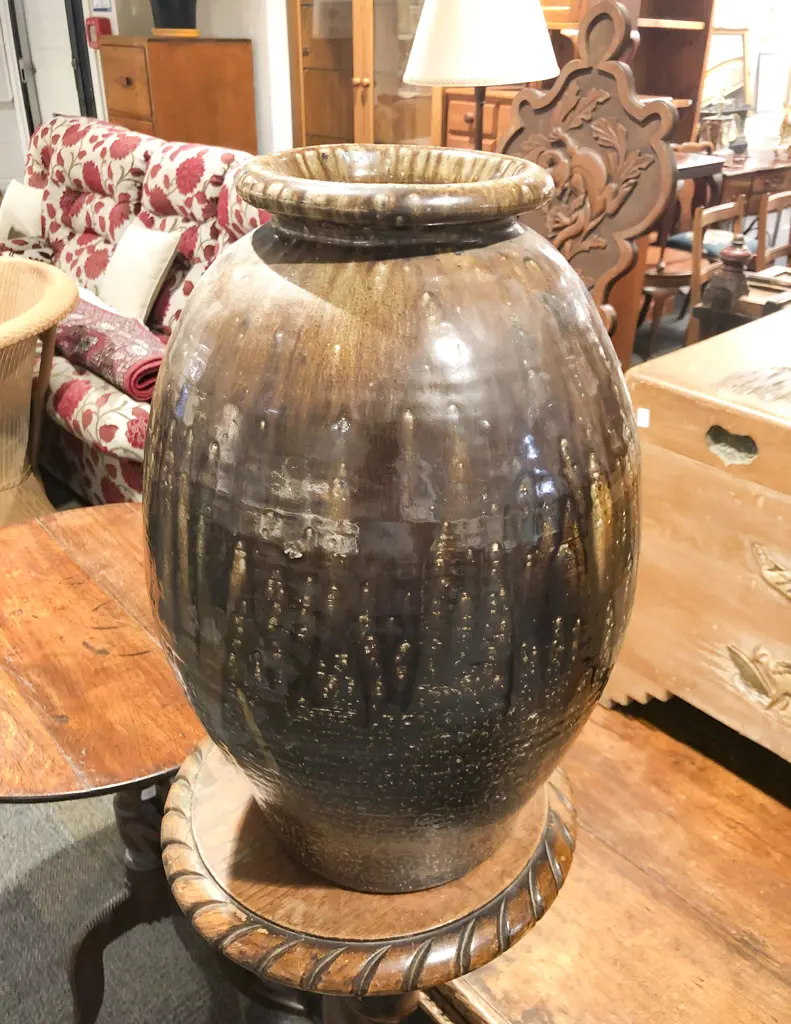 Salt Glazed Pottery Vase Image 1++