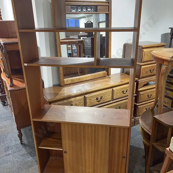 Mid Century Style Open Bookcase
