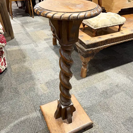 Victorian Oak Torchere