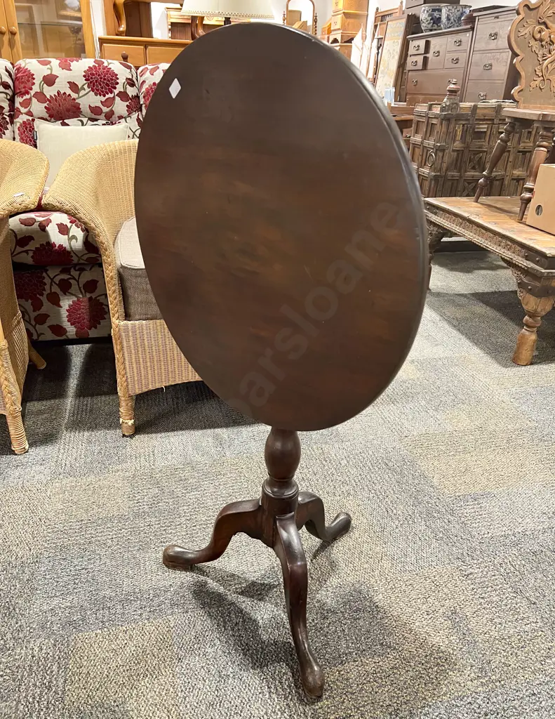 Geo III Mahogany Snap Top Wine Table Image 1++