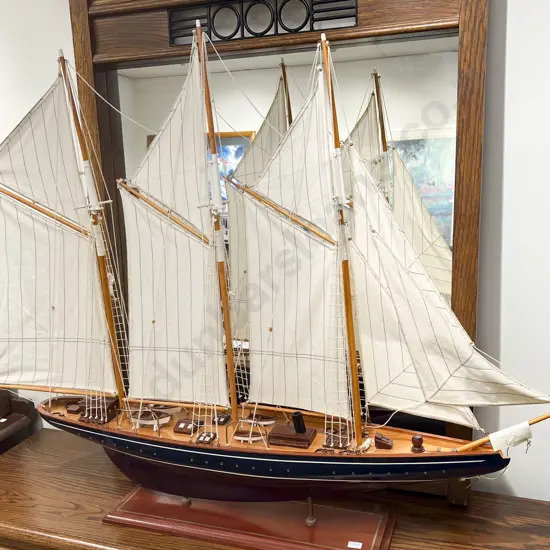 Model Of A 3 Masted Sailing Ship