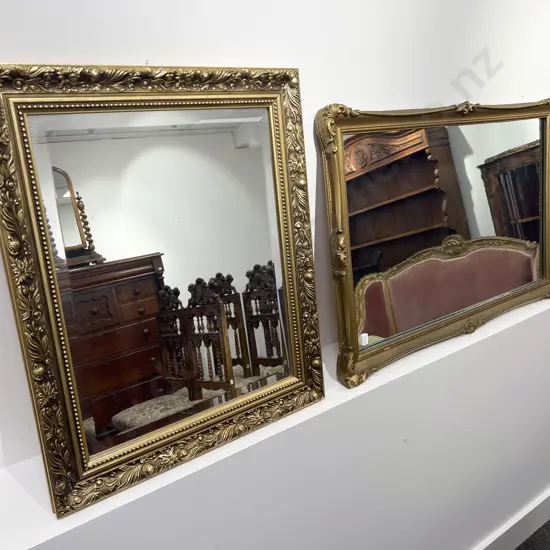 Two Gilt Framed Wall Mirrors
