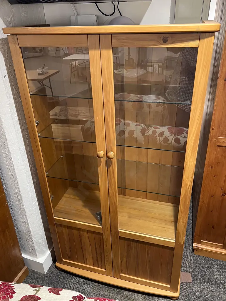 Modern Glazed Door Cabinet Image 1++