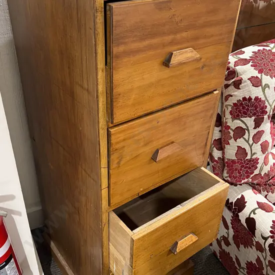 Vintage Four Drawer Filing Cabinet